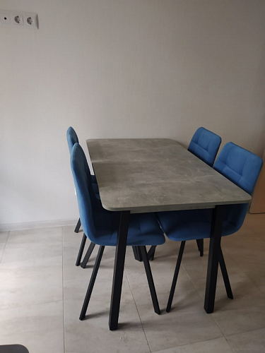 Стул на металлокаркасе Чилли черный / зеленый фото покупателя 1325