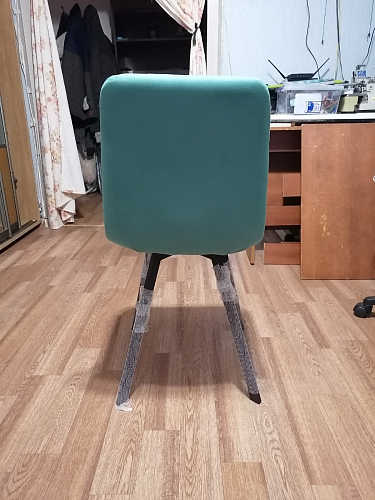 Стул на металлокаркасе Чилли К светло-серый велюр / черный каркас фото покупателя 10