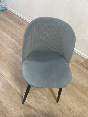 Стул на металлокаркасе Gabi dark beige / black / silver фото покупателя 711