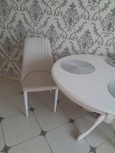 Стул на металлокаркасе Kora green / black фото покупателя 47