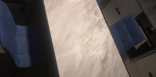 Стул на металлокаркасе Чилли синяя ткань / белый фото покупателя 1152