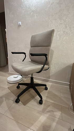 Компьютерное кресло Benefit/Бенефит флок бежевый 7 фото покупателя 20