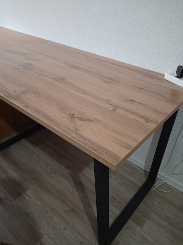 Деревянный стол Лота Лофт 140х80 черный матовый / бетон светлый фото покупателя 674