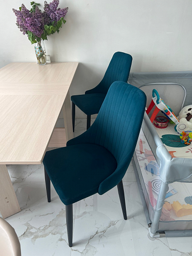 Стул на металлокаркасе Kora gray / black фото покупателя 400