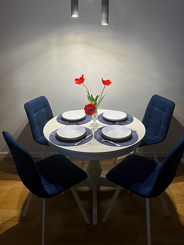 Стул на металлокаркасе Чилли светло-серый / белый каркас фото покупателя 547