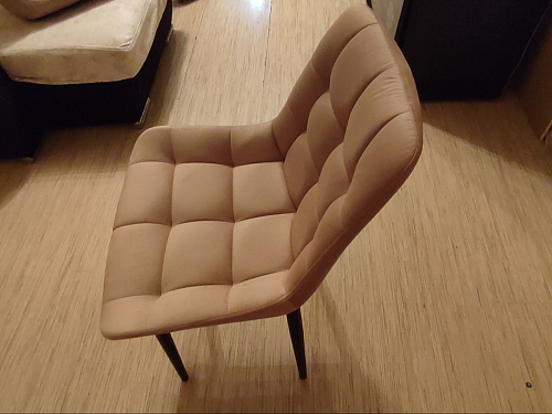 Стул на металлокаркасе Челси бежевый / белый каркас фото покупателя 94