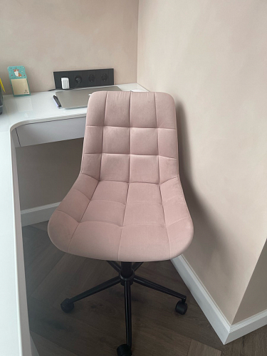 Компьютерное кресло Честер экокожа бежевая / белый фото покупателя 44