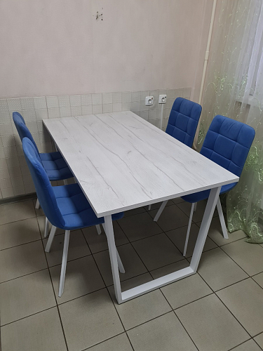 Деревянный стол Лота Лофт 120x75 дуб крафт табачный / черный матовый фото покупателя 740