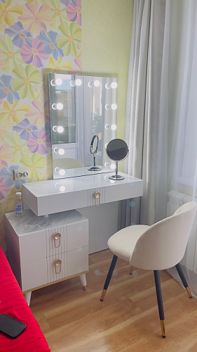 Стул на металлокаркасе Gabi latte / gold / black фото покупателя 69