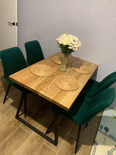 Стул на металлокаркасе Седа К кирпичный / черный фото покупателя 315