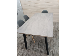 Стол Тринити Лофт 120 32 мм бетон / черный матовый фото покупателя 482