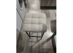 Барный стул Лофт кожзам темно-серый / черный матовый фото покупателя 116