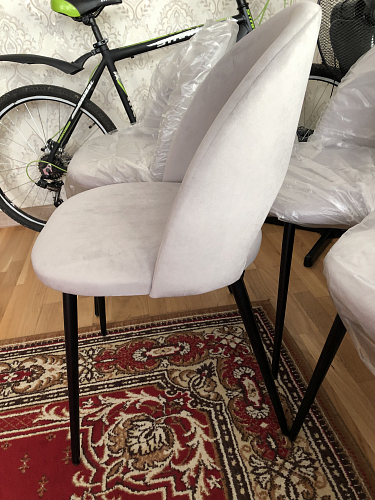 Стул на металлокаркасе Ирре светло-коричневый / черный глянец фото покупателя 7