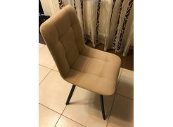 Стул на металлокаркасе Чилли синяя ткань / белый фото покупателя 618