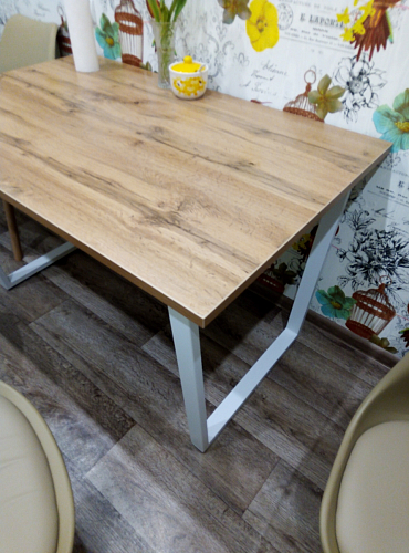 Стол раскладной Лота Лофт 120 25 мм юта / черный матовый фото покупателя 77