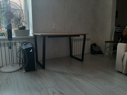 Стол Лота Лофт 140 25 мм черный матовый / бетон фото покупателя 261