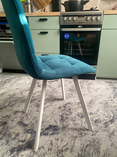 Стул на металлокаркасе Чилли бирюзовый / черный фото покупателя 1318