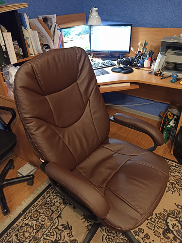 Компьютерное кресло Comfort Lux/Комфорт Люкс черный фото покупателя 106