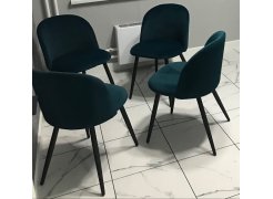 Стул на металлокаркасе Gabi 1 бежевый / черный с серебряными наконечниками фото покупателя 797