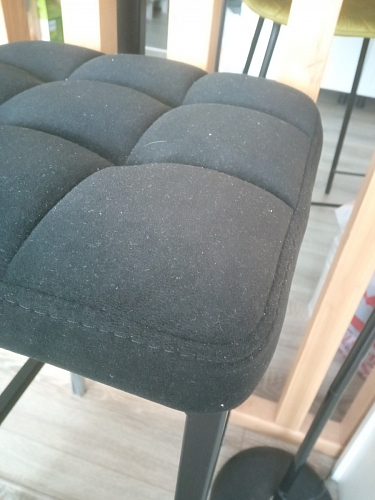 Барный стул Лофт ткань канди грей / черный матовый фото покупателя 198