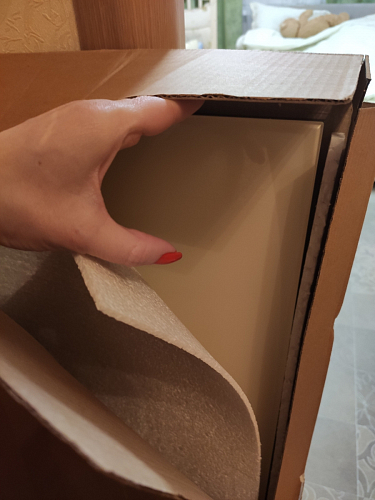 Стеклянный стол Раймунд бежевый / венге фото покупателя 1