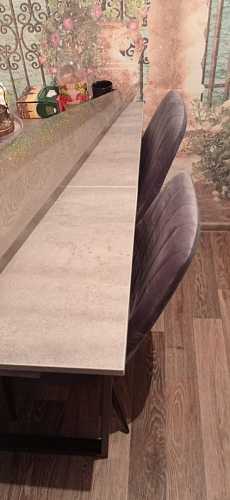 Деревянный стол Лота Лофт 140х80 черный матовый / бетон светлый фото покупателя 611