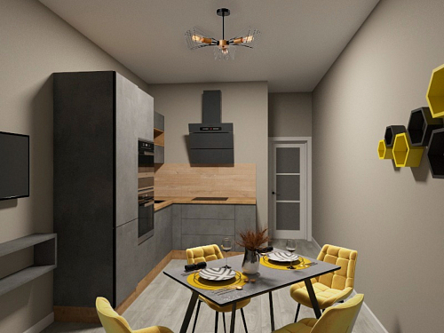 Комплект стульев Чилли 2 шт бежевый / черный фото покупателя 575