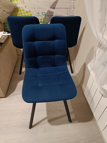 Комплект стульев Чилли 4 шт темно-серый / черный фото покупателя 661