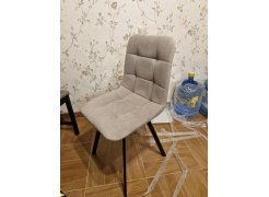 Стул на металлокаркасе Чилли светло-серый / черный фото покупателя 536