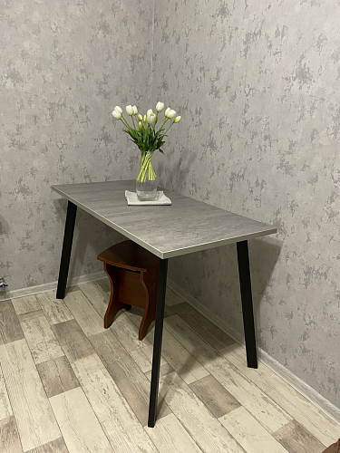 Стол Тринити Лофт 120 32 мм дуб галифакс табако / черный матовый фото покупателя 293