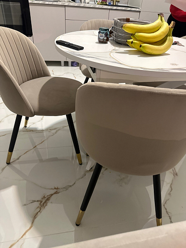 Стул на металлокаркасе Gabi 1 light purple / black фото покупателя 584