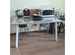 Стол Тринити Лофт 120 32 мм бетон / черный матовый фото покупателя 284