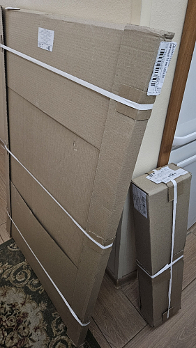 Стол Тринити Лофт 120 32 мм дуб галифакс табако / черный матовый фото покупателя 401