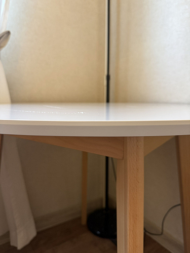 Стол обеденный Вosco/Боско D90 белый / натуральный фото покупателя 14