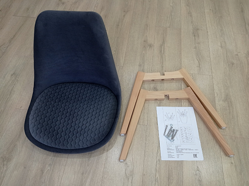 Деревянный стул Bonuss light gray / wood фото покупателя 68