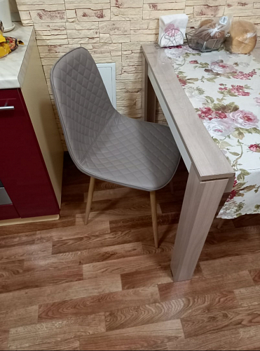 Стул на металлокаркасе Capri серый / дерево фото покупателя 112
