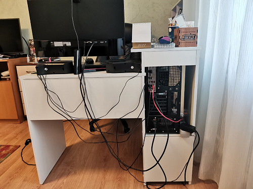 Компьютерный стол Джаз-24 левый дуб сонома фото покупателя 171