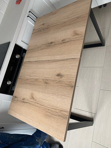 Стол раскладной Лота Лофт 120 25 мм юта / черный матовый фото покупателя 266