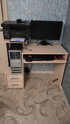 Стол компьютерный Джаз-24 правый венге фото покупателя 130