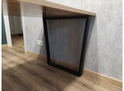 Деревянный стол Лота Лофт 120(160)х75 черный матовый / бетон светлый фото покупателя 544