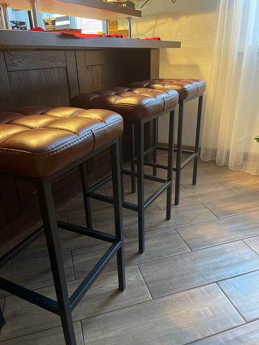 Барный стул Лофт линкольн белый / белый матовый фото покупателя 121