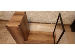 Письменный стол Челси Лофт дуб делано светлый / белый матовый фото покупателя 26