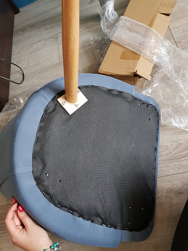 Стул на металлокаркасе Morgan dark gray фото покупателя 7