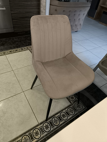 Стул на металлокаркасе Седа К латте / черный фото покупателя 314