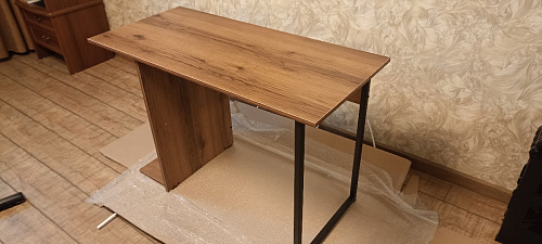 Письменный стол Челси Лофт дуб вотан / черный матовый фото покупателя 6