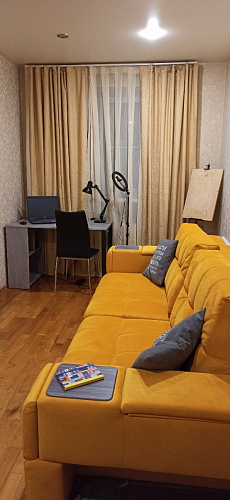 Письменный стол Битти Лофт 116х60х75 дуб вотан / белый матовый фото покупателя 15