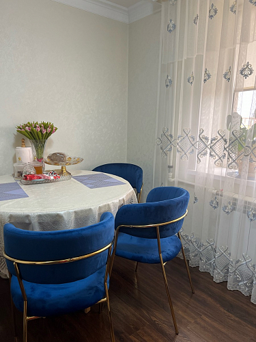 Стул на металлокаркасе Kamelia 1 black / gold фото покупателя 3