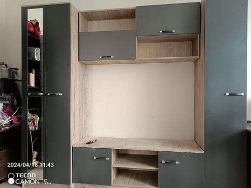 Готовая гостиная Бертелена дуб крафт серый / серый графит фото покупателя 85