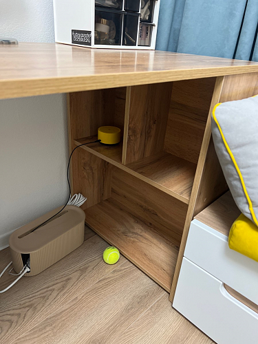 Письменный стол Битти Лофт 116х60х75 креатель / черный матовый фото покупателя 81