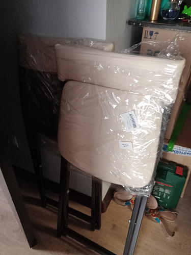 Стул на металлокаркасе Elevis ваниль крап / темный мусс фото покупателя 3